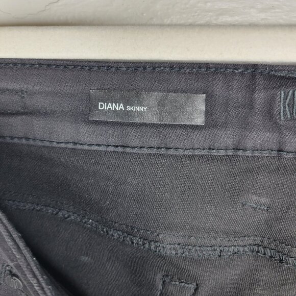 Kut From The Kloth Women's Size 8 Jeans Diana Skinny Black - Picture 6 of 7